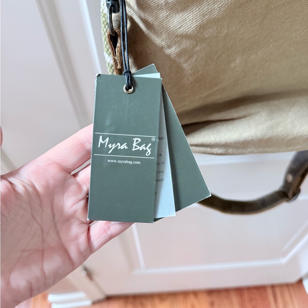 Myra Bag Olive Patterned Shoulder Bag - Picture 3 of 7
